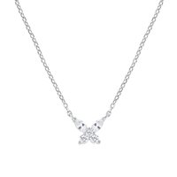 Collana Amen Donna Petali in Argento Zircone CLBUTBBB